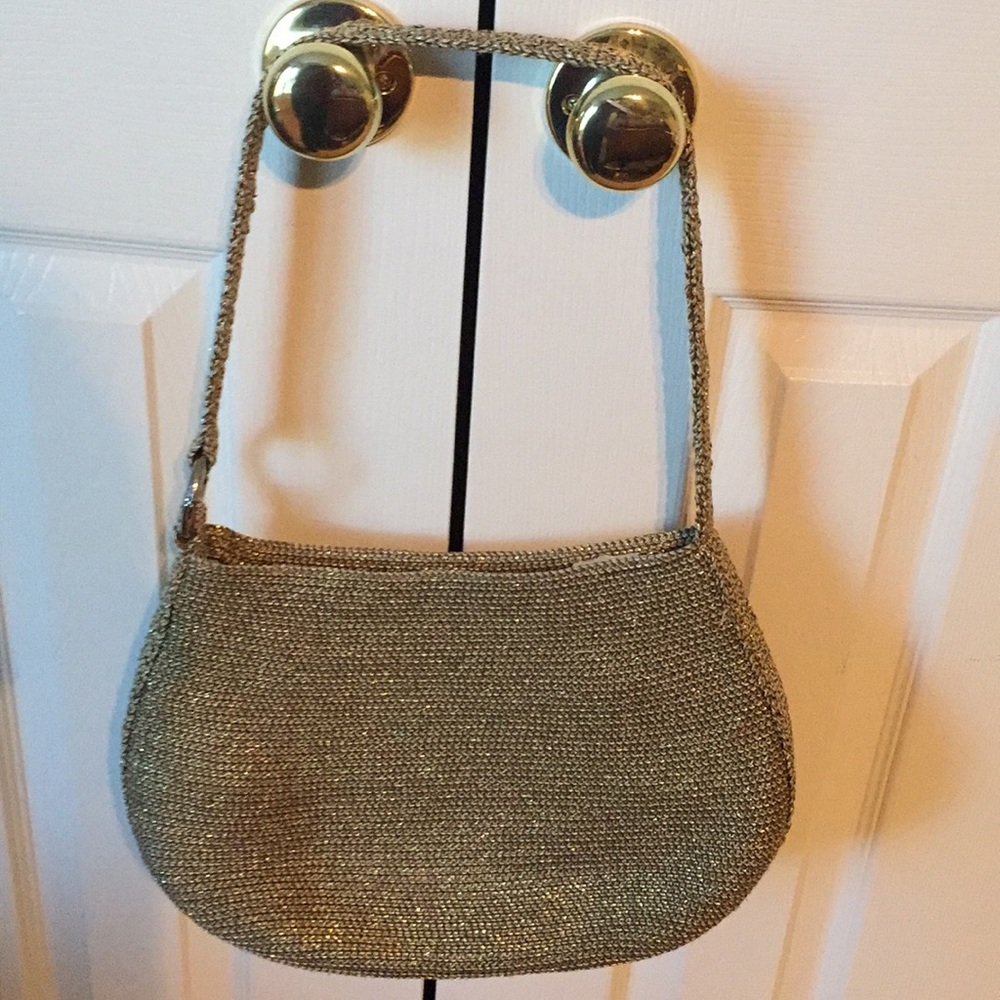 Sparkly Gold shoulder bag for evenings or casual